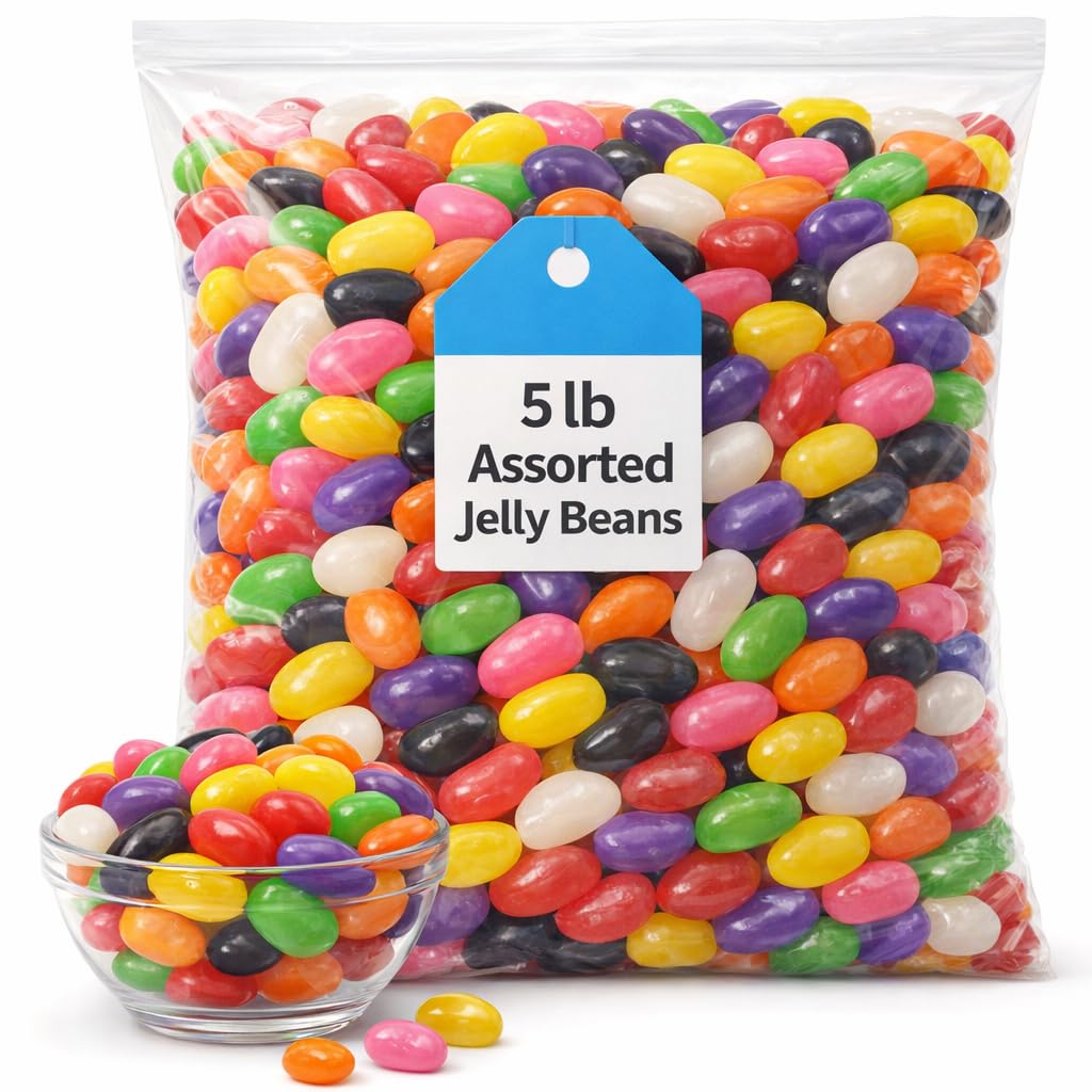 Assorted Old-Fashioned Jelly Beans, 5 LB 636300