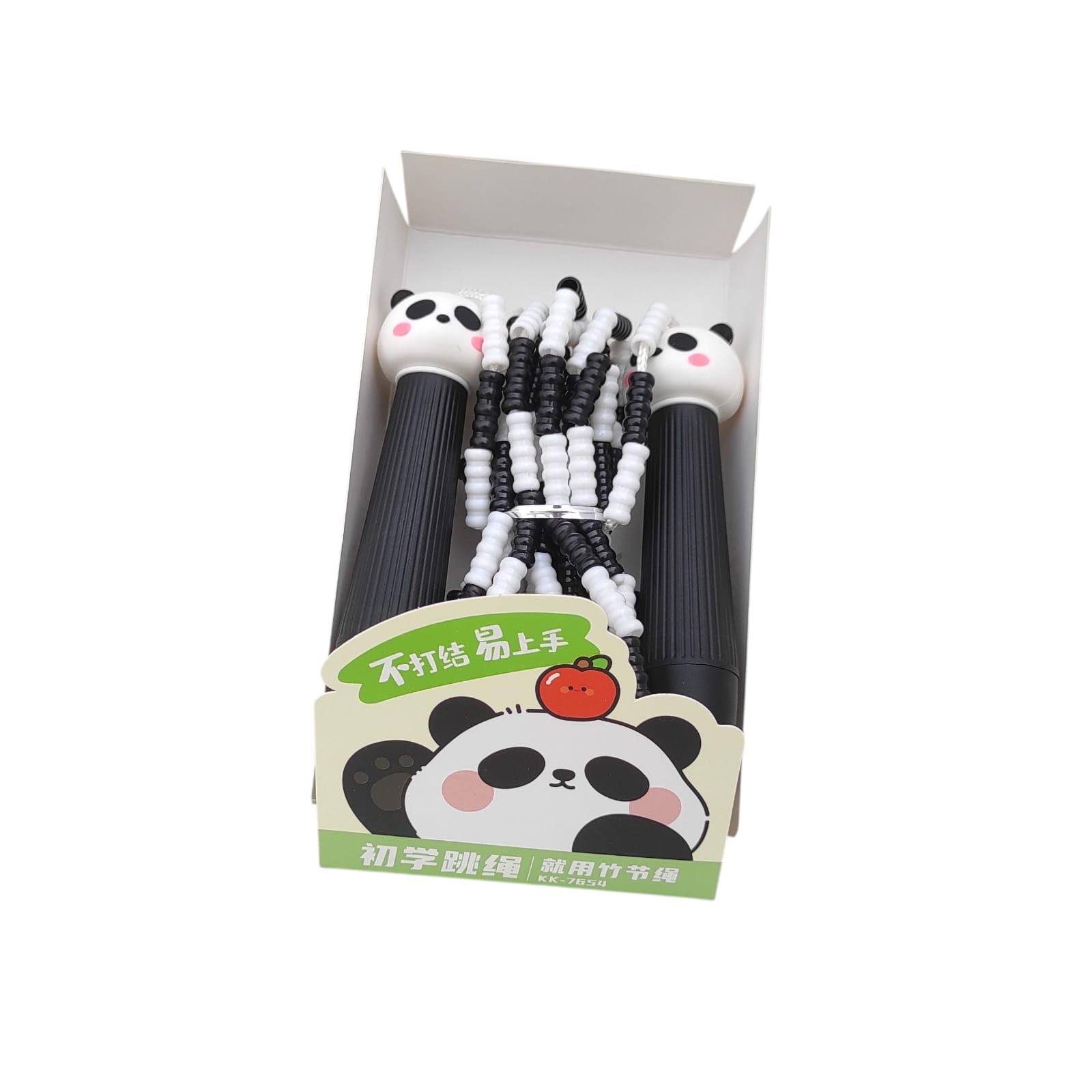 MMM HAPPY KIDS, Cute Panda Beaded Skipping Rope for Kids | Adjustable Jump Rope for Boys & Girls | Animal Theme Fitness Toy (PANDA GREEN)-image-44