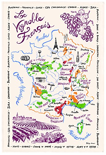 Torchon coloris écru en coton Façade Pâtisserie Winkler – 48 x 72 cm