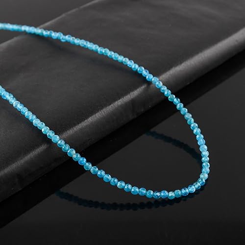 Miniatura 38 de Natural Moonstone Gemstones Choker Necklace, Faceted Rounds Beads, Silver Plated Jewelry, Healing Crystals, Birthday, Handamde, Minimalist, Women