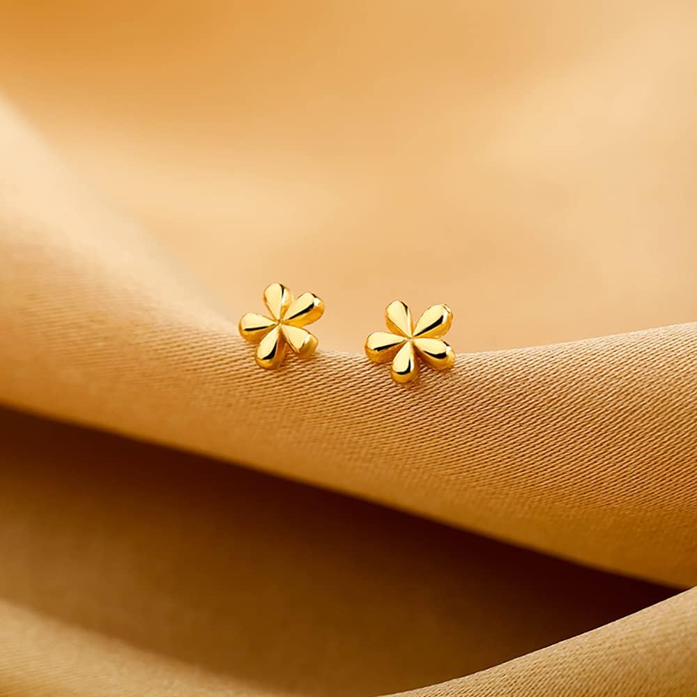 Reffeer Solid 925 Sterling Silver Daisy Stud Earrings Flower for Women Teen Girls Tiny Flower Stud Earrings Spring - Image 5