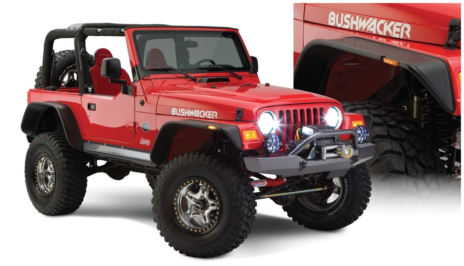 Amazon.co.jp: Jeep 97y～06y TJ ラングラー Bushwacker