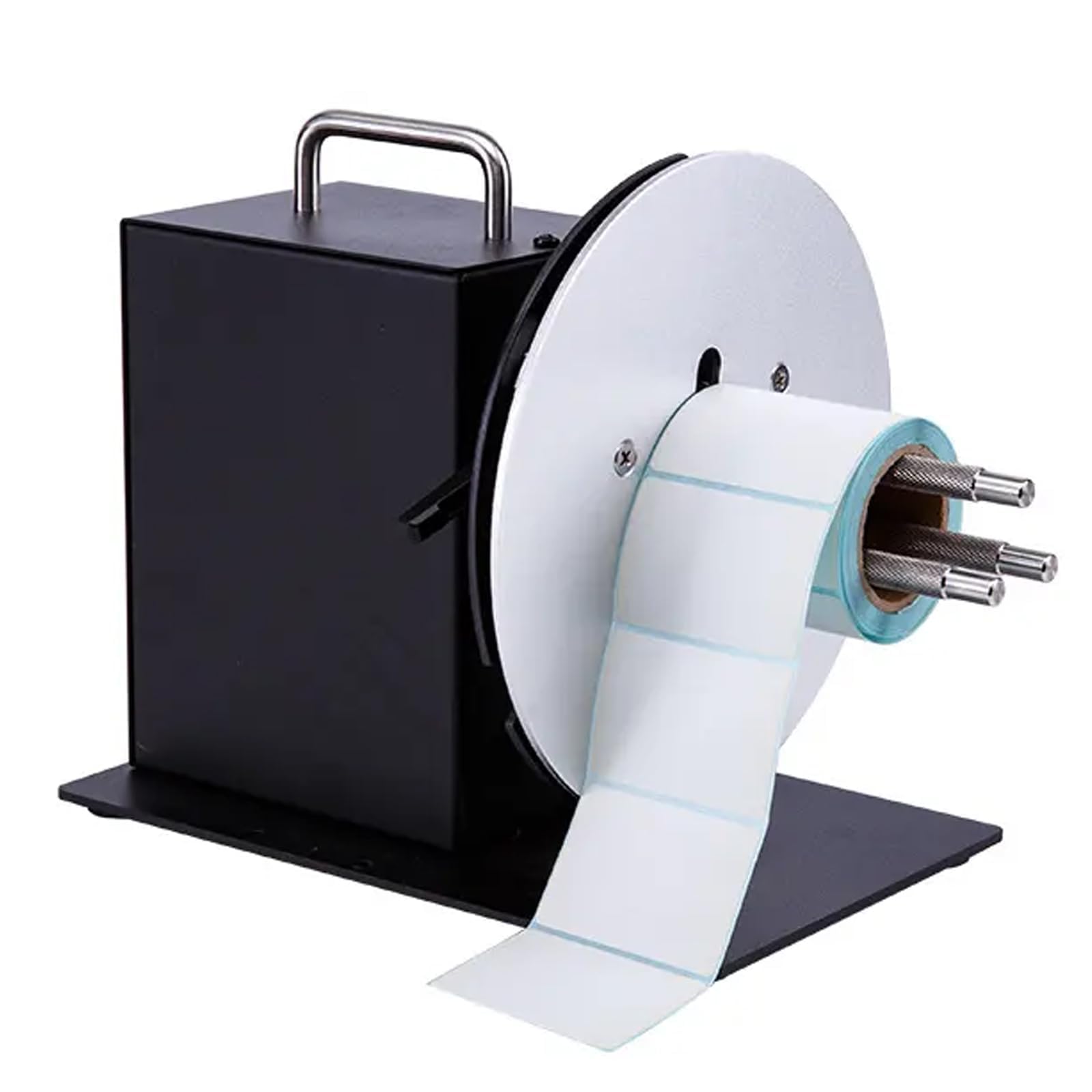 Gykozy Automatic Label Rewinder, Electric Bidirectional Rewinders, Speed-Adjustable, Width 120Mm, Diameter 185Mm, 1-3 Inch Inner Core Holder, For Clothing Tags