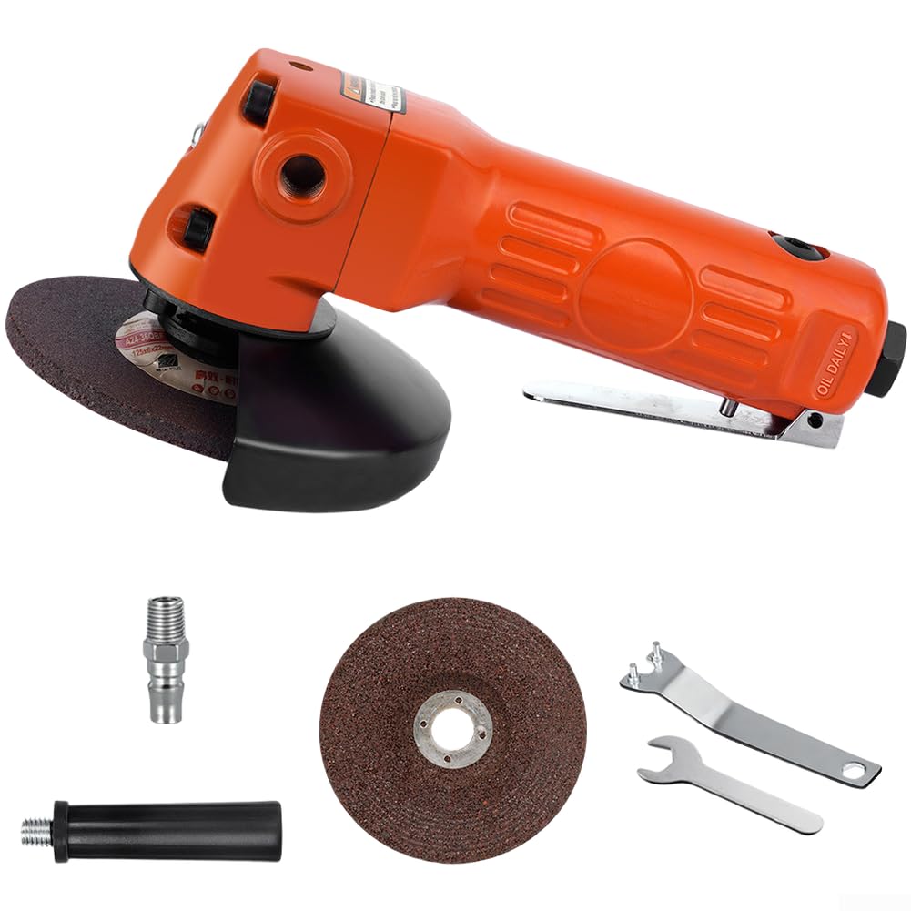 Amoladora angular neumática de 4 pulgadas y 11000 rpm herramienta de aire color naranja