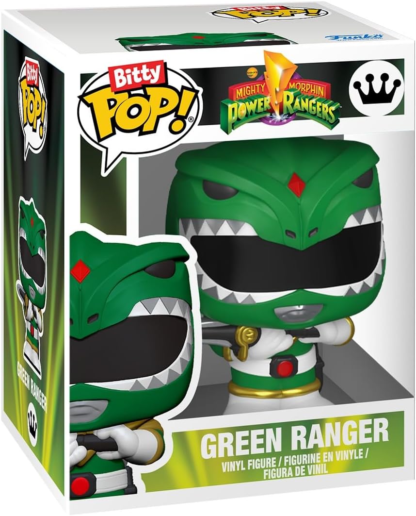 Funo Pop! Bitty Bots: Power Rangers - Dragon Zord with Green Ranger - 0.9 Inch and 4.7 Inch (11.9 Cm) - Television Collectable - Gift Idea - Toys for Kids & Adults