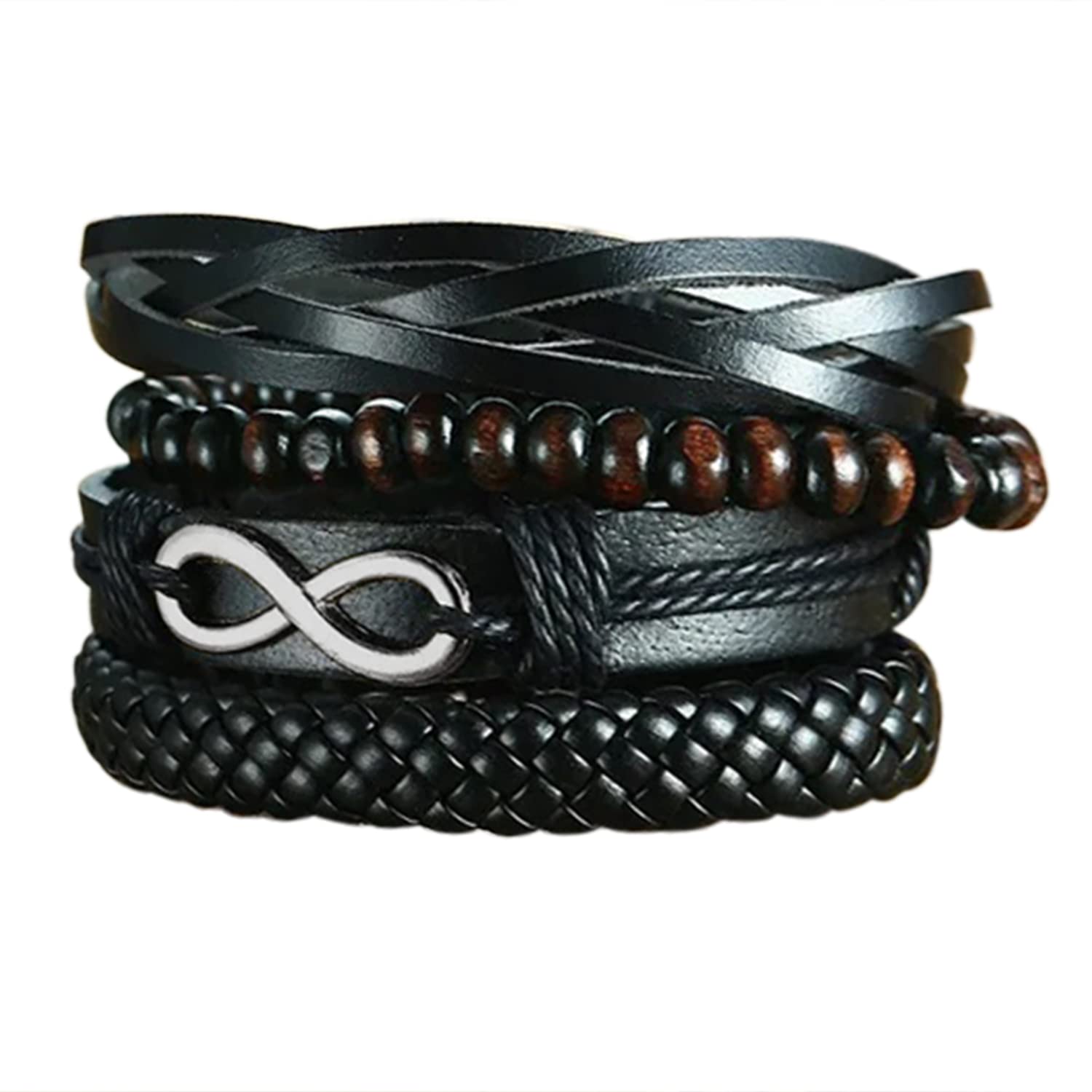 See full amazon price history chart for Peora Black Synthetic Leather Pack of 4 Bracelet Stylish Design Fashion Casual Jewellery Gift for Men & Boys Peora Black Synthetic Leather Pack of 4 Bracelet Stylish Design Fashion Casual Jewellery Gift for Men & Boys (B0C3V4X1VX) Amazon Price History, Amazon Price Tracker