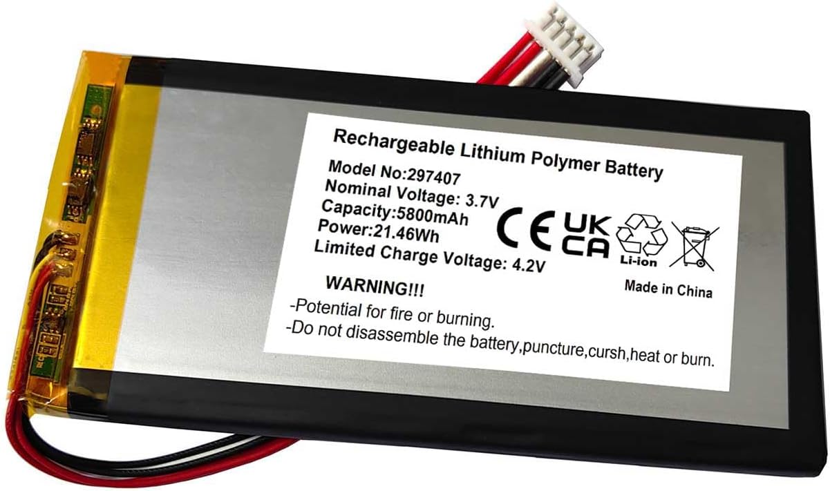 AOLIKES 3.7v 5800mAh Battery Replacement for Momcozy BM03 Video Baby Monitor, 5.5” 1080P Full HD Baby Monitor Batteries Pack