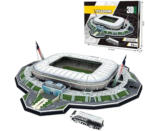 3D Pequeño estadio de fútbol rompecabezas juguete modelo de construcción para niños (Torino Stadium)