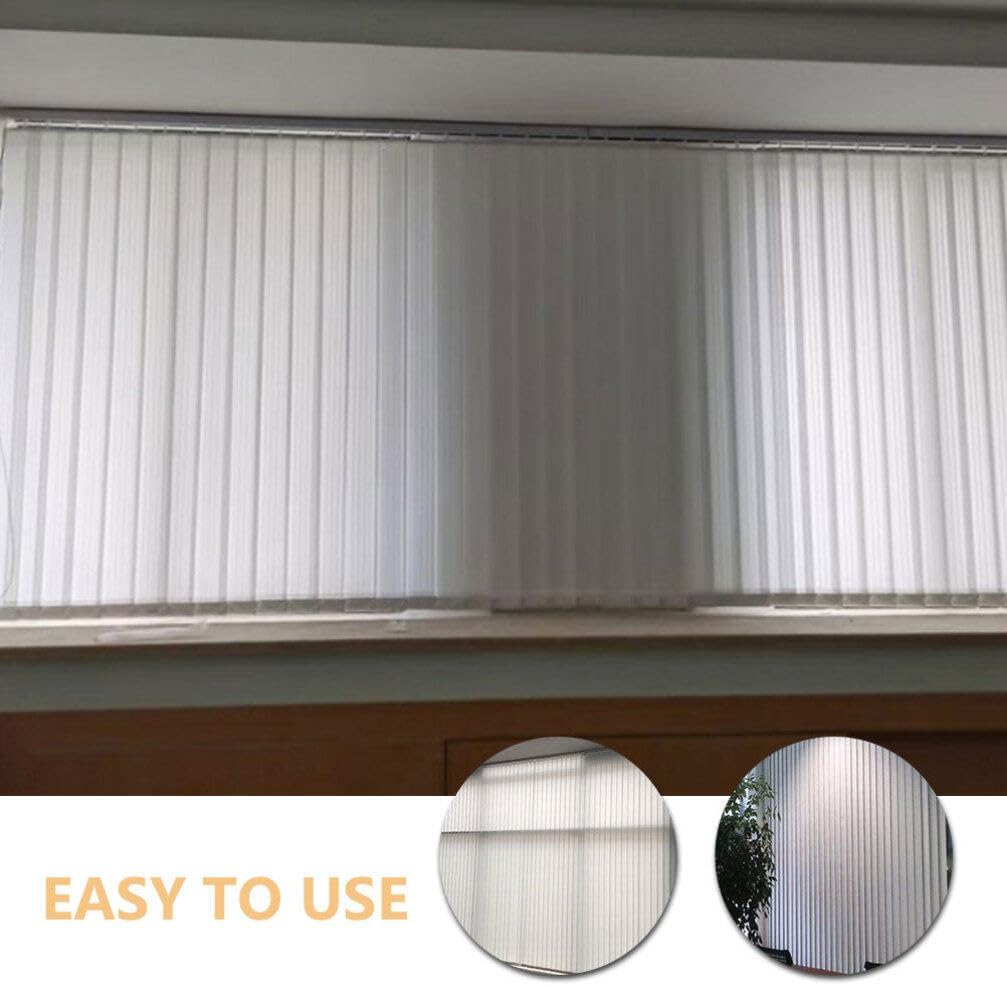 VOSAREA 10pcs Vertical Blinds Replacement Slats for Easy to Install Curtain Parts Repair for Vertical Window Shades