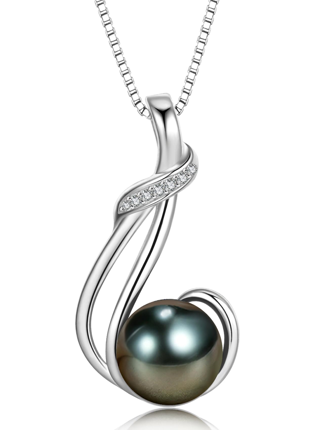 Regali per donne, collana di perle di tahiti nera, anniversario, Natale, festa della mamma, regalo di San Valentino, anniversario, matrimonio, compleanno, moglie, fidanzata