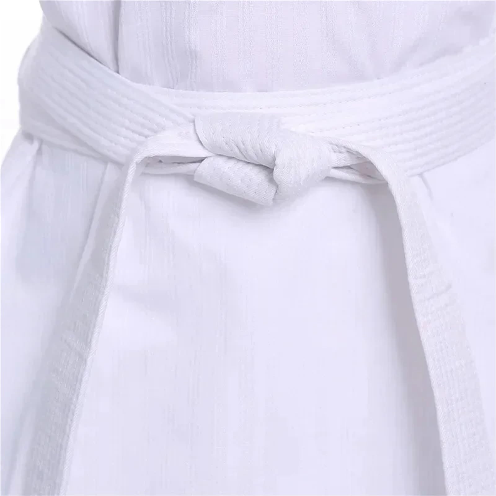 Traje De Judo Trajes de Judo, Disfraces, Ropa, Uniformes Blancos de Taekwondo, Ropa de Karate, Judo, Dobok, Uniforme Gi de Media Manga Unisex for Adultos(160cm)