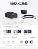 Lamicall Magsafe Compatible 15W Fast Charging 3 in 1 Wireless Charger, Foldable: Compact Desktop Magsafe Smartphone Simultaneous Charging Stand Dock, Magnet Vertical Horizontal Placement, Portable