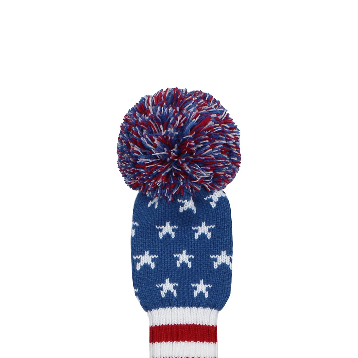 Scott Edward Knitted Golf Headgear 4PCS Handgefertigt, geeignet für Fahrer und Fairway Woods, mit einem Langen Hals Pom Pom Golf Club Headgear Set