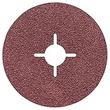 Bosch Accessories Professional Fiberschleifscheibe (für Winkelschleifer verschiedene Materialien, Ø 125 mm, Körnung 36) (Packung mit 10)