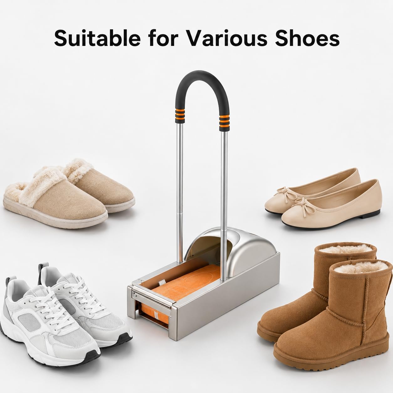 Máquina automática para cubrir zapatos, dispensador de película operado con