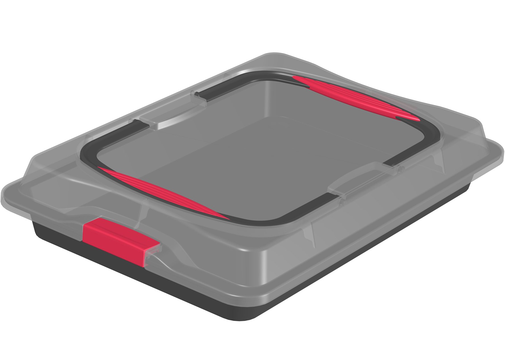 Zenker Blechkuchen-Container mit Tragehaube 42x29cm Backblech