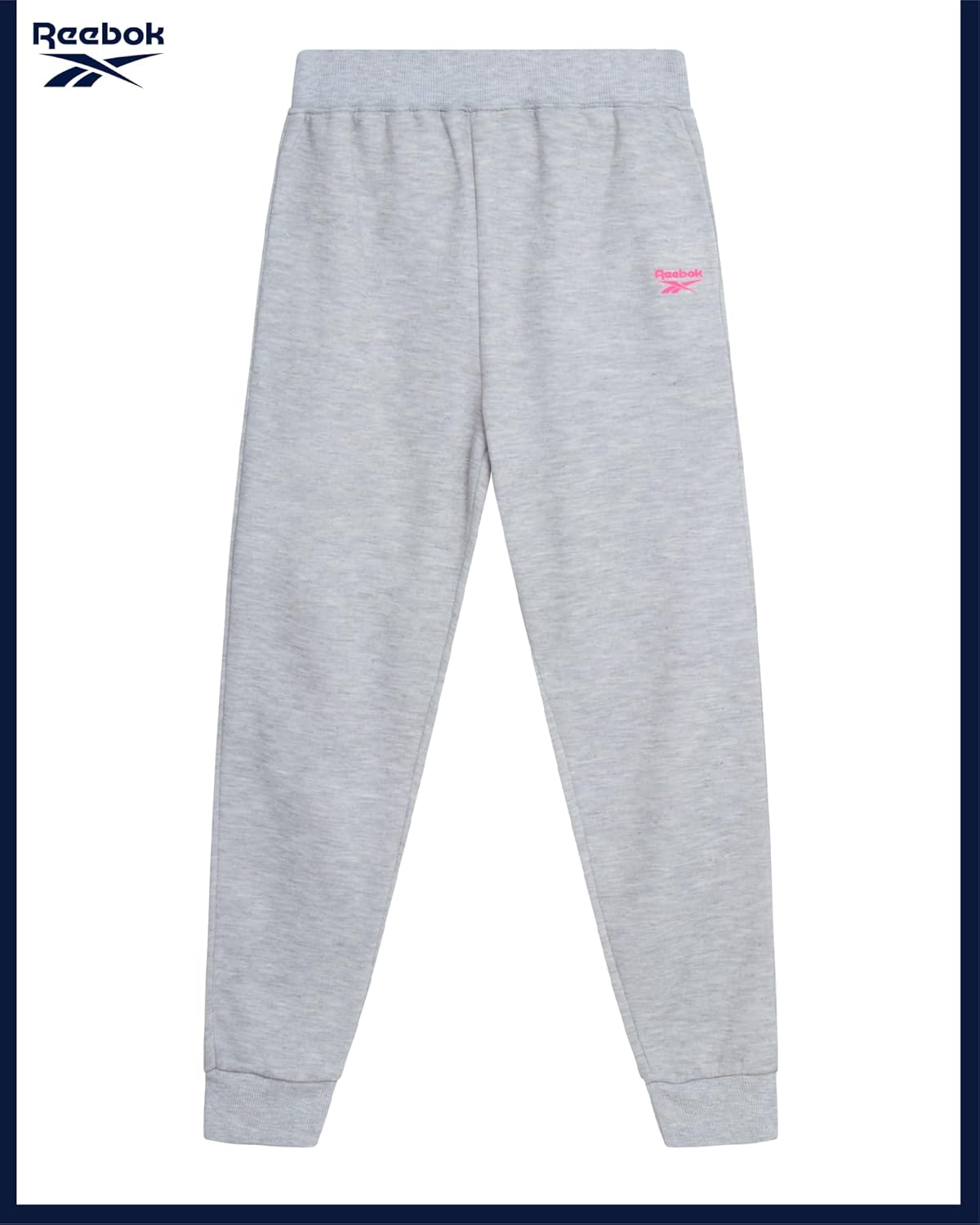 Reebok Girls' Activewear Set - 3 Piece Stylish Graphic T-Shirt Fleece Pullover Hoodie and Jogger Sweatpants Size: 4-12 Size - Image 7