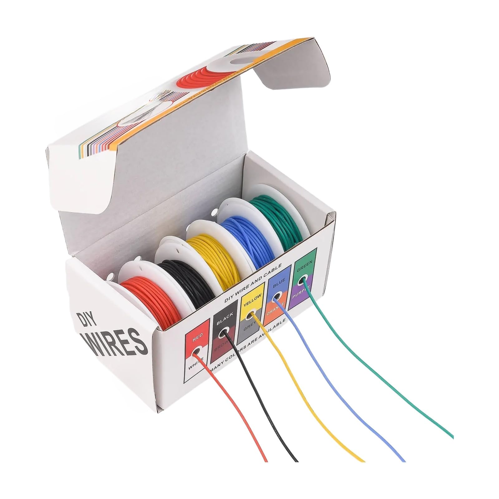 26 AWG Stranded Wire Gauge s Flexible(caja 1; 50 m (10 m Each); 26 AWG)