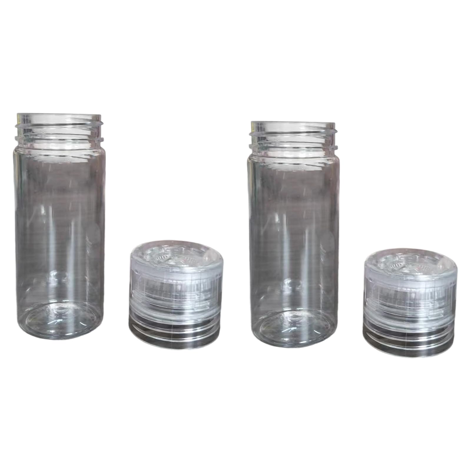 Tsynapter 2Pieces 100Ml Salt and Peppers Shaker with Visible Levels Indicators and Ergonomic Designs Camping Salt Stirrer Camping Stirrer
