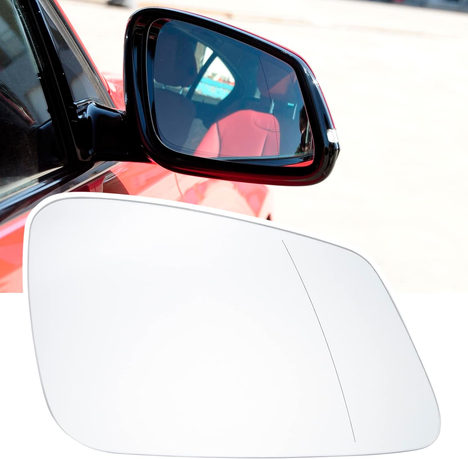 Effitnee Wing Mirror Indicator Light Lamp Lens Cover Clear Left
