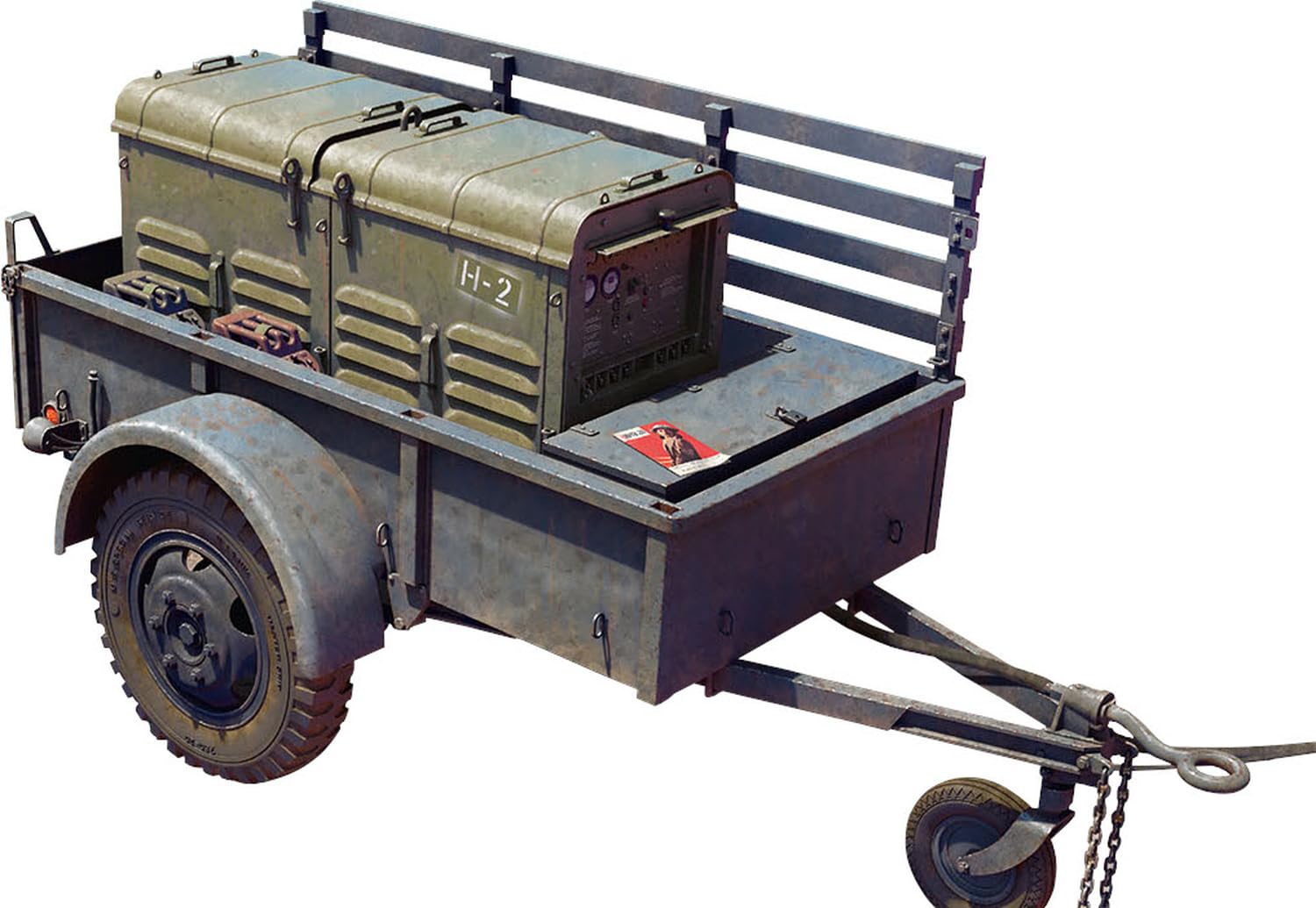 Miniart 1:35 - K-52 Trailer w/Power Unit PE-95, Molded Color