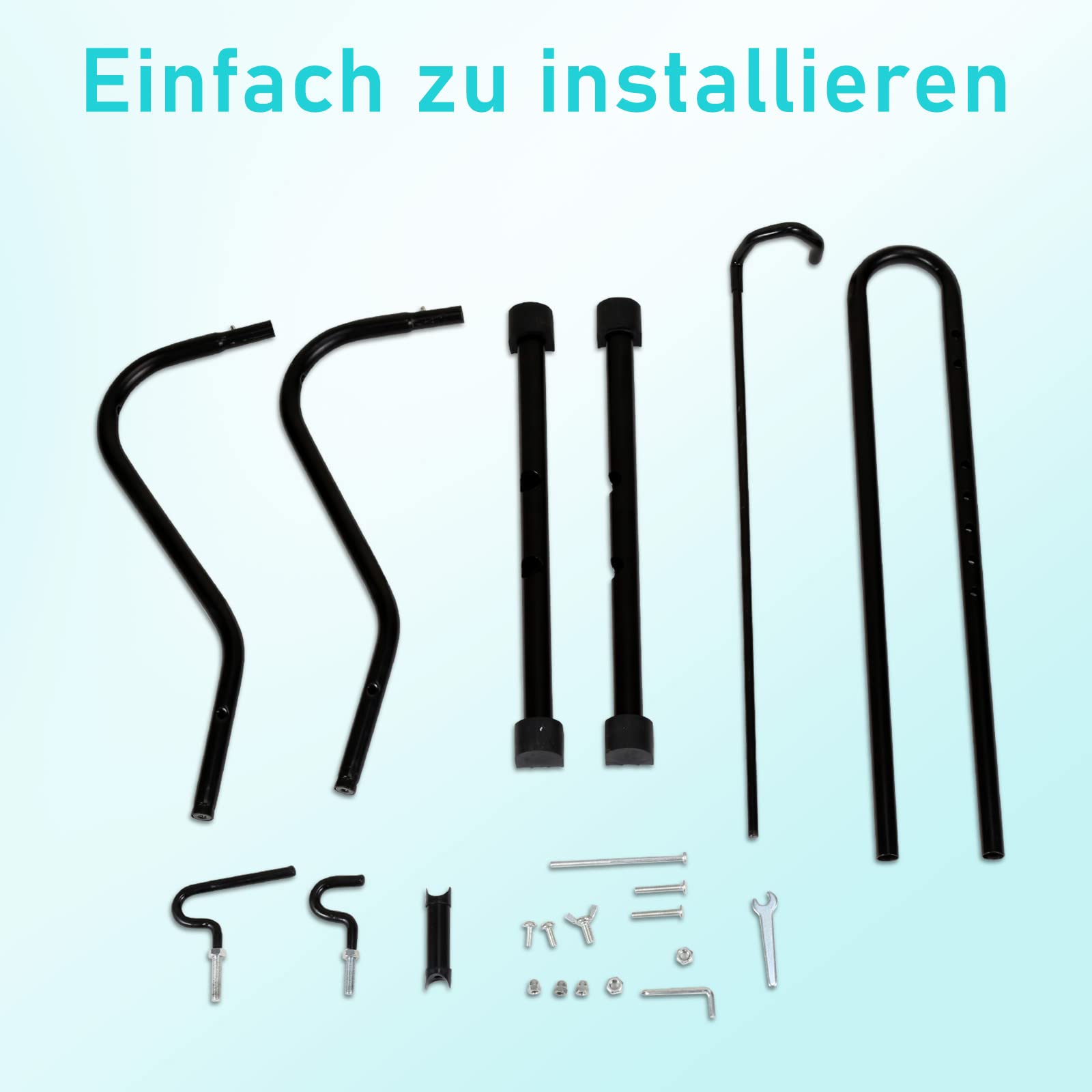 Fahrradständer Boden 2x, 20 bis 29 Zoll, Fahrradhalter Aufstellständer, Bodenständer für Vorderrad oder Hinterrad, Shopständer für Fahrräder, Garage Radständer
