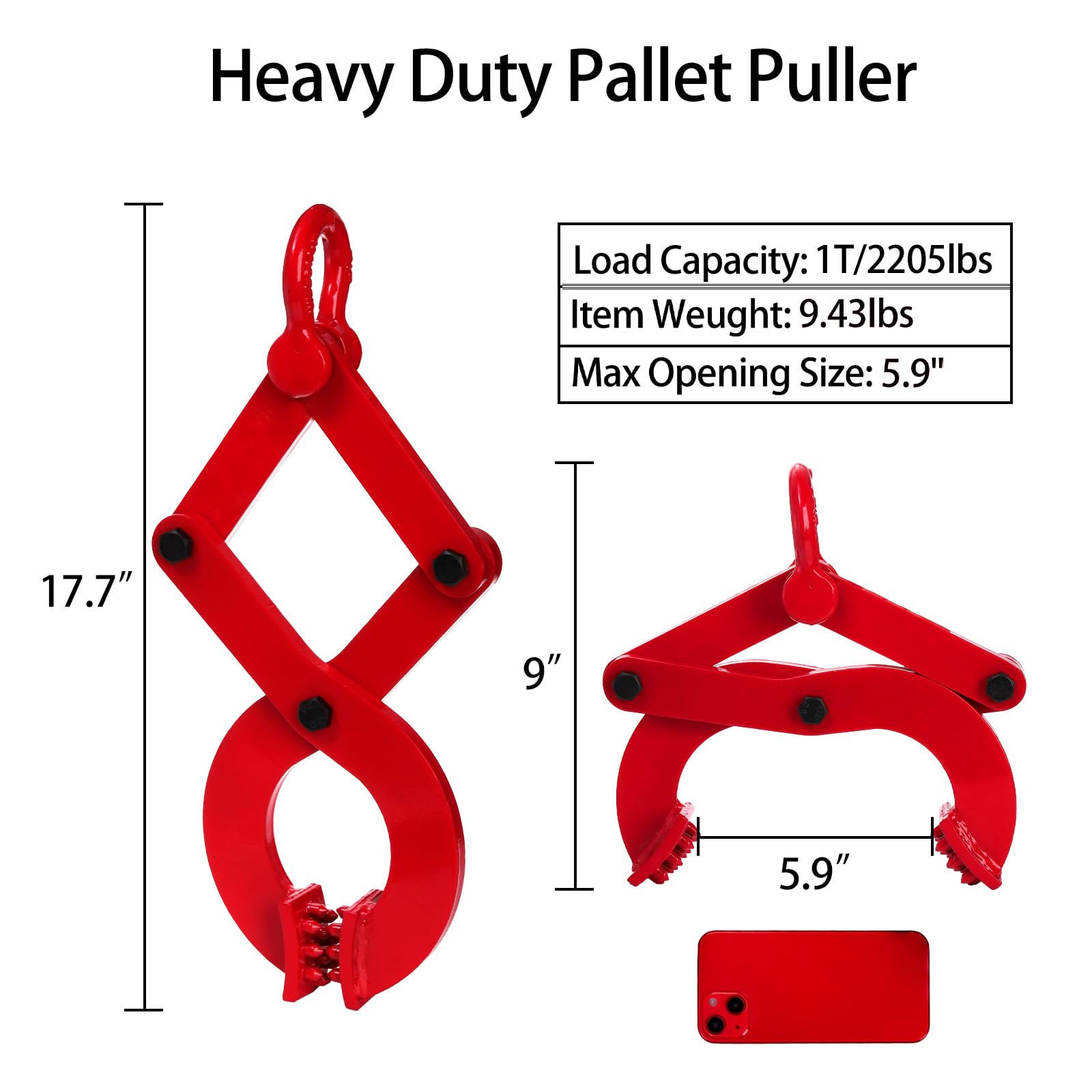 Fasmov Pallet Puller Clamp - Heavy Duty Lifting -3 Fasmov Pallet Puller Clamp - Heavy Duty Lifting -3