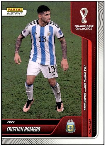 CRISTIAN ROMERO 2022 Panini Instant FIFA Qatar World Cup /2323 Argentina #122 Champions NM+-MT+ Soccer