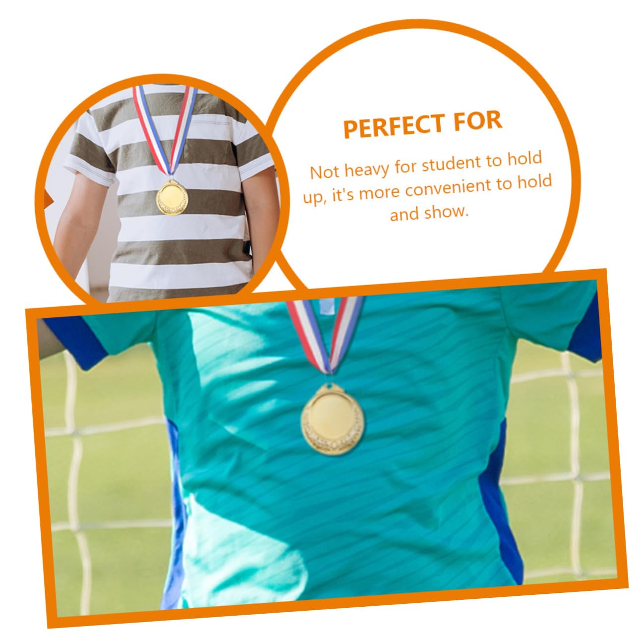 Mikinona 20 Piezas Metálicas para Premios Deportivos para Competición Escolar Artificiales Ligeras y para Eventos y Fiestas