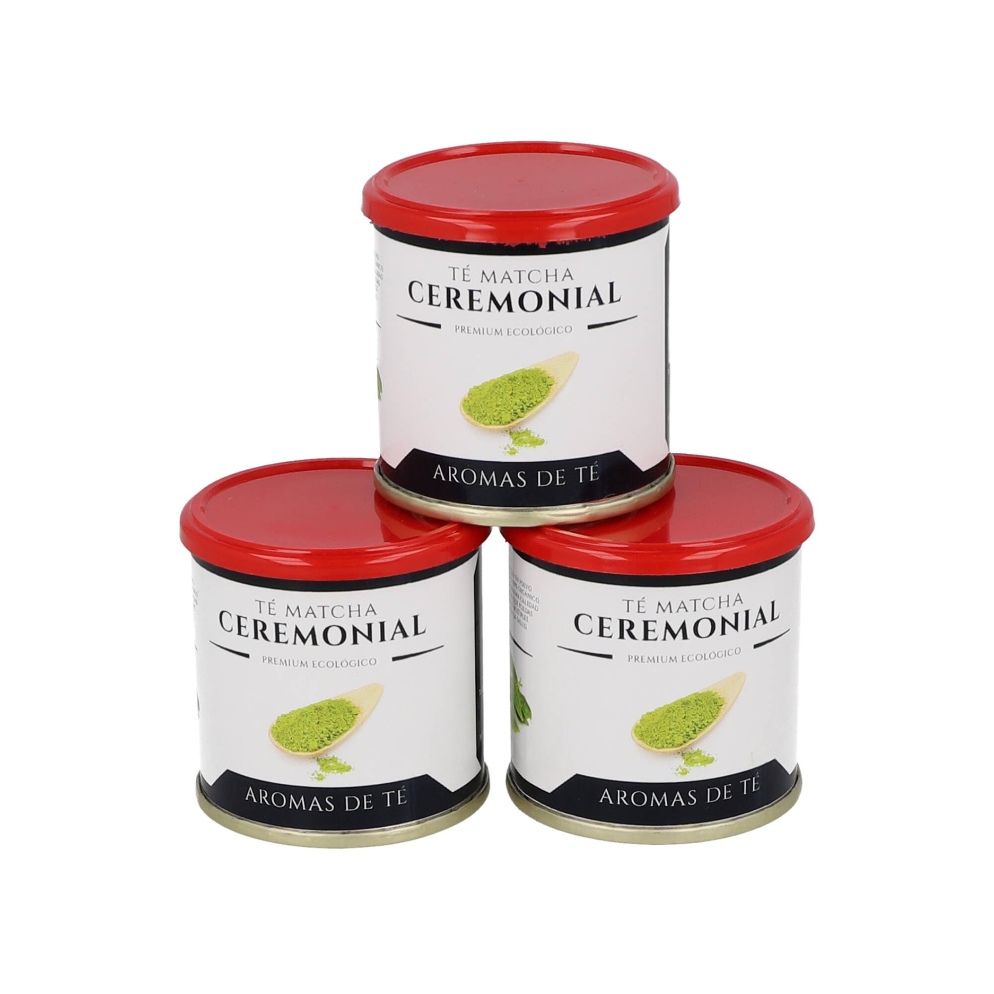 Aromas de Té - Té Matcha Ceremonial Ecológico en Polvo – 90 g – 100% Orgánico, Antioxidante Natural, Energía y Bienestar