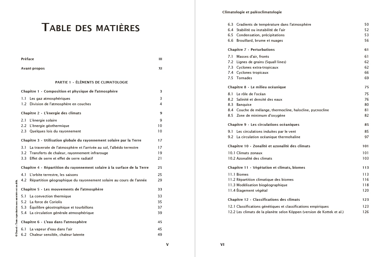 Climatologie et paléoclimatologie