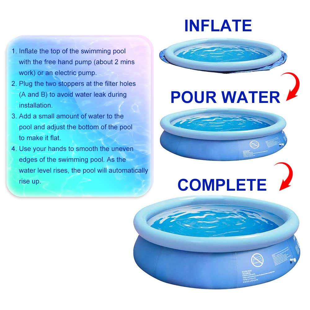 circle inflatable pool