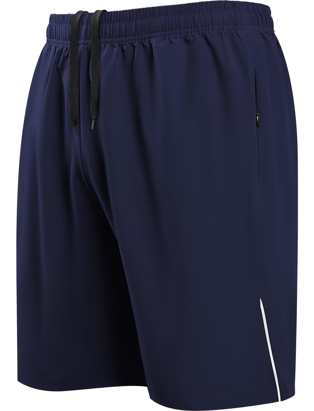 HMIYA Herren Sport Shorts Schnell Trocknend Kurze Hosen mit Reißverschlusstaschen