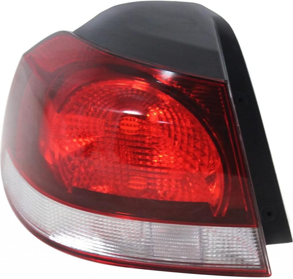 CarLights360: For 2010 2011 2012 2013 2014 Volkswagen Golf Tail Light Assembly Passenger Side-Replacement for VW2805106