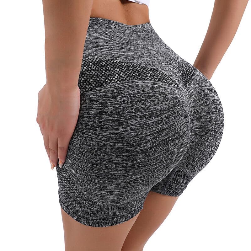 Women's Gym Shorts Booty Scrunch High Wasit Seamless Sports Shorts Workout Push Up Shorts Cycling Fitness Running Shorts