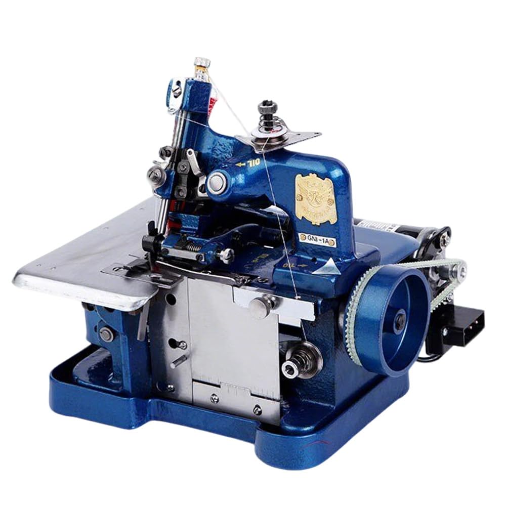 ShaiVrissian Heavy Duty Overlock Machine,Industrial Overlock Serger Machine,3000 Stitches per Minute,Adjustable Overlock Width 3.0-4.0mm,For Denim,Canvas,Upholstery,Hemming Sewing Blue
