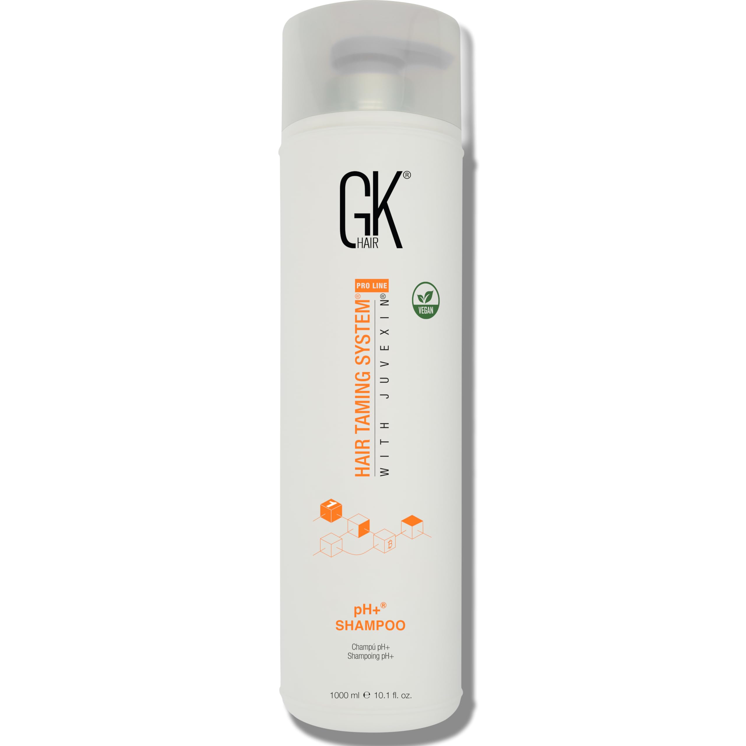 GK HAIR Global Keratin pH+ Pre-Treatment Clarifying Shampoo (33.8 Fl Oz/1000ml) For Preps Hair Deep Cleansing,Removes Impurities -With Aloe Vera, Vitamins & Natural Oils All Hair Types Men and Women