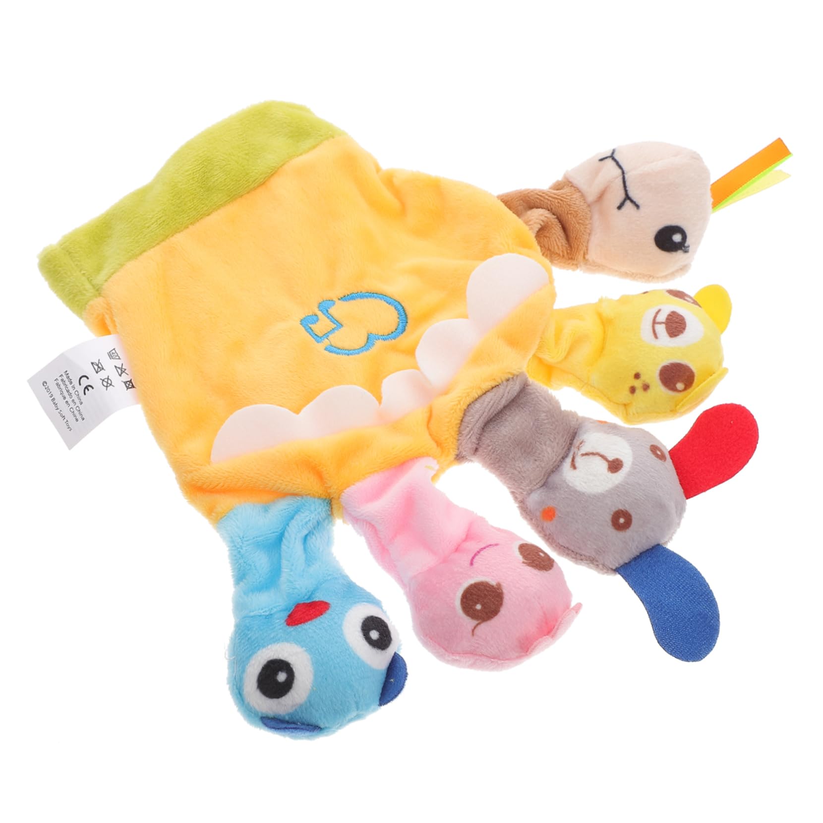 BRIGHTFUFU Juegos De Marionetas Títere De Dedo De Rana Títeres De Dedo De Animales para Niños Pequeños Juguetes De Peluche Marionetas De Dedo De Dibujos Animados Mini Juguete Algodón