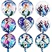 Babioms 9Pcs Globos Cumpleaños Decoracion de Princesa, Elsa Globos de Cumpleaños, para Niños Fiesta Baby Shower, Globo de Papel de Aluminio Congelado