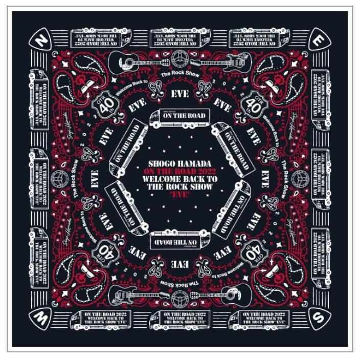 浜田省吾 ON THE ROAD ライブ キーホルダー バンダナ バッグ等16点 浜田省吾「ON THE ROAD 2023 Welcome back to The Rock Show