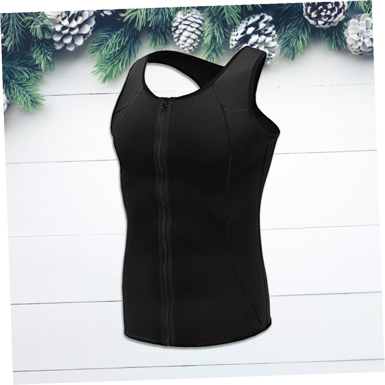 ORFOFE Chaleco Moldeador Compresión de Cintura en Neopreno para Hombre de Fitness y Soporte Muscular Talla Xxl Adecuado para Entrenamiento y Gimnasio