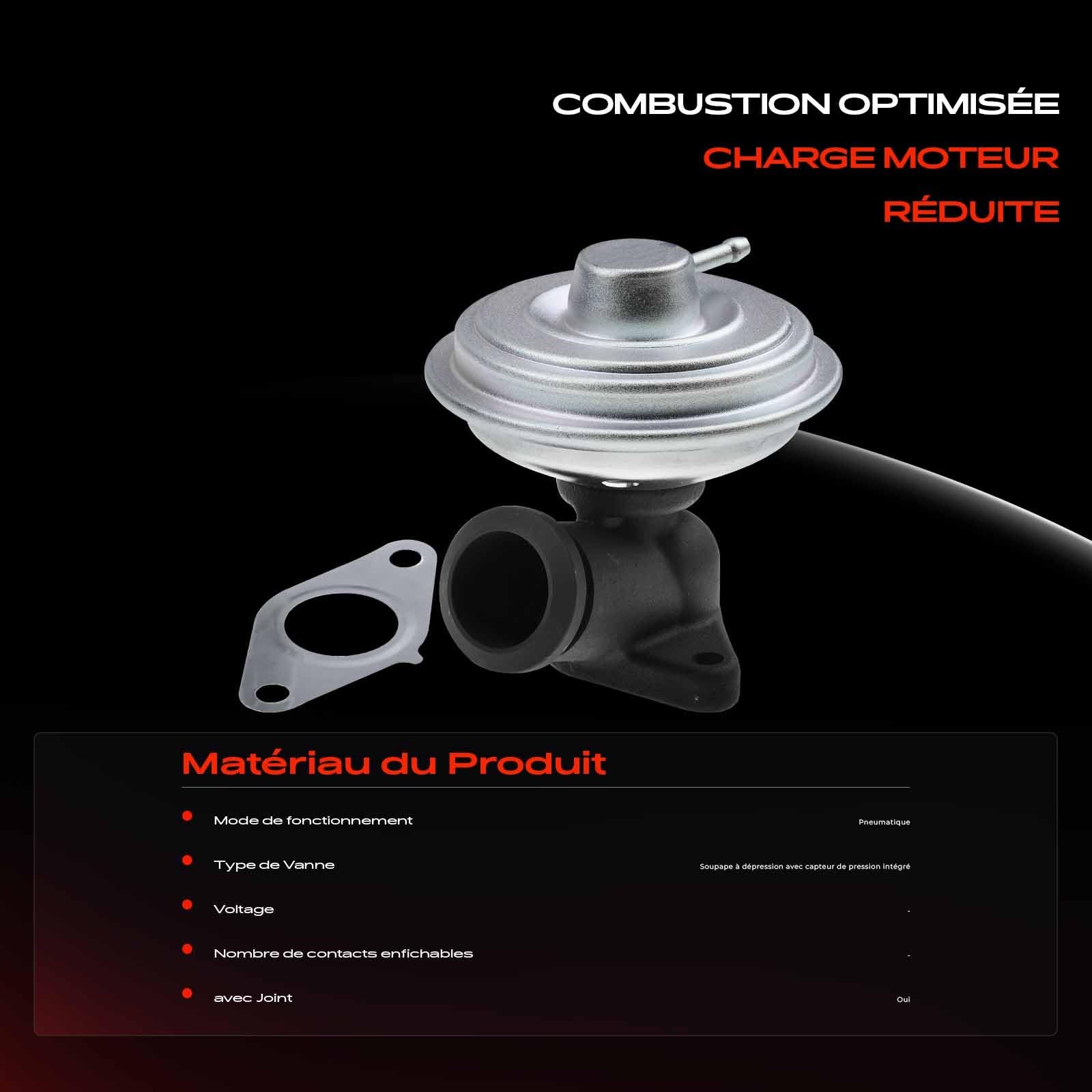Frankberg Vanne EGR (Recirculation des gaz d'échappement) 9638374480 | Compatible avec: Ulysse 179, C8 EA EB, Phèdre 179, 807 EB