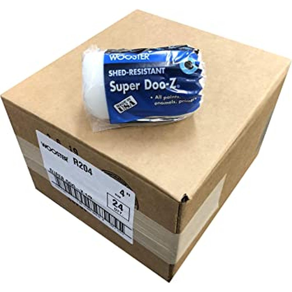 Amazon.com: Wooster Brush R204 4 inch Super Doo-Z 1/2 inch Paint