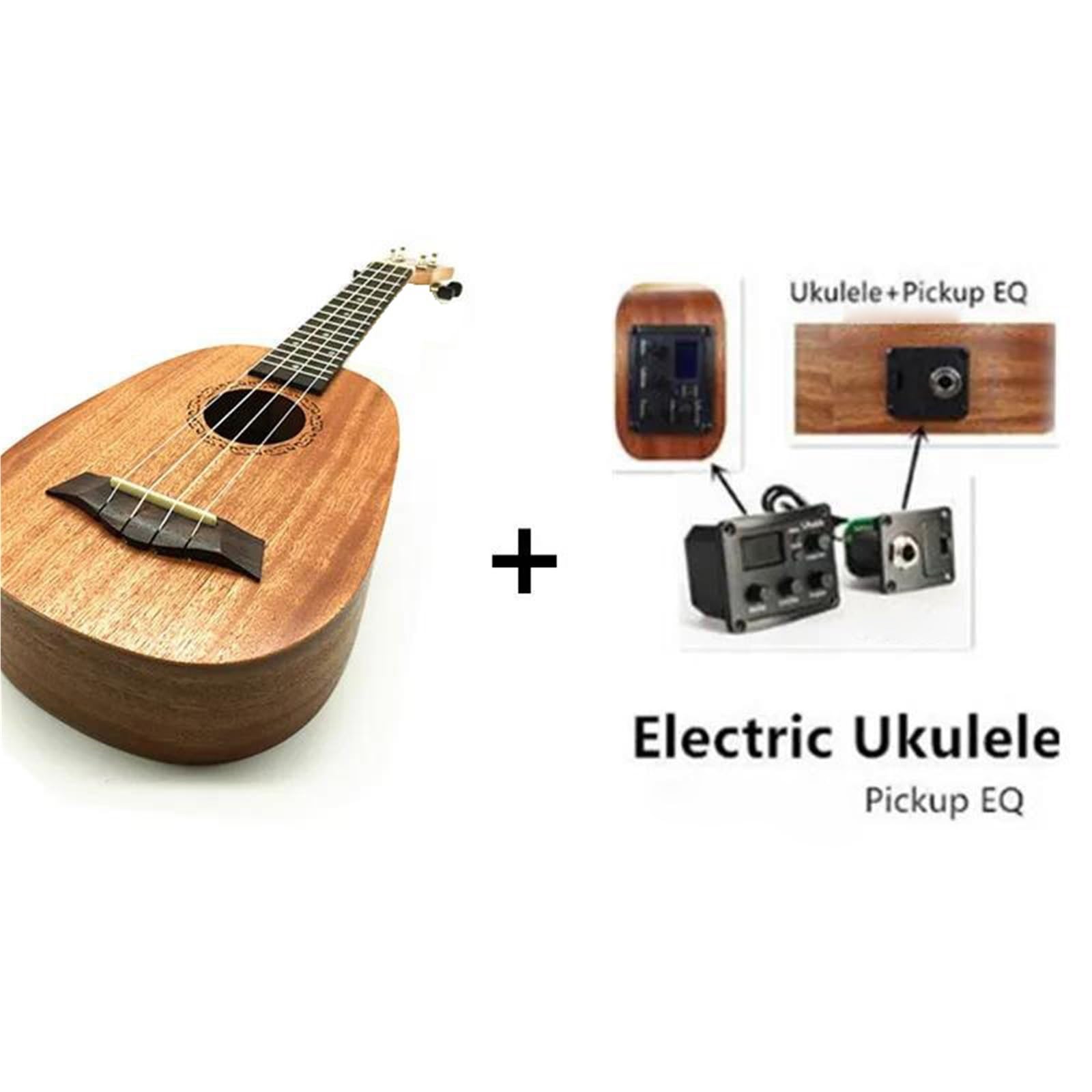 Typ Wydajności Ukulele Początkujący 21 Calowy Sopranowy Ukulele Z Sapele 4 Strunowy Instrument Muzyczny Podstrunnicą Palisandru(Type2)