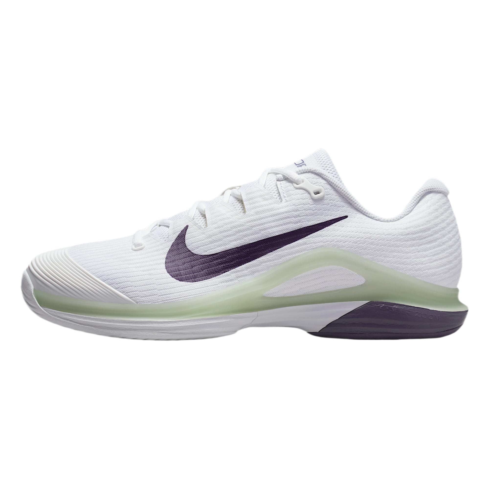 Nike Vapor 12 Mens Hard Court Tennis Shoes White Volt Tint Dark Raisin