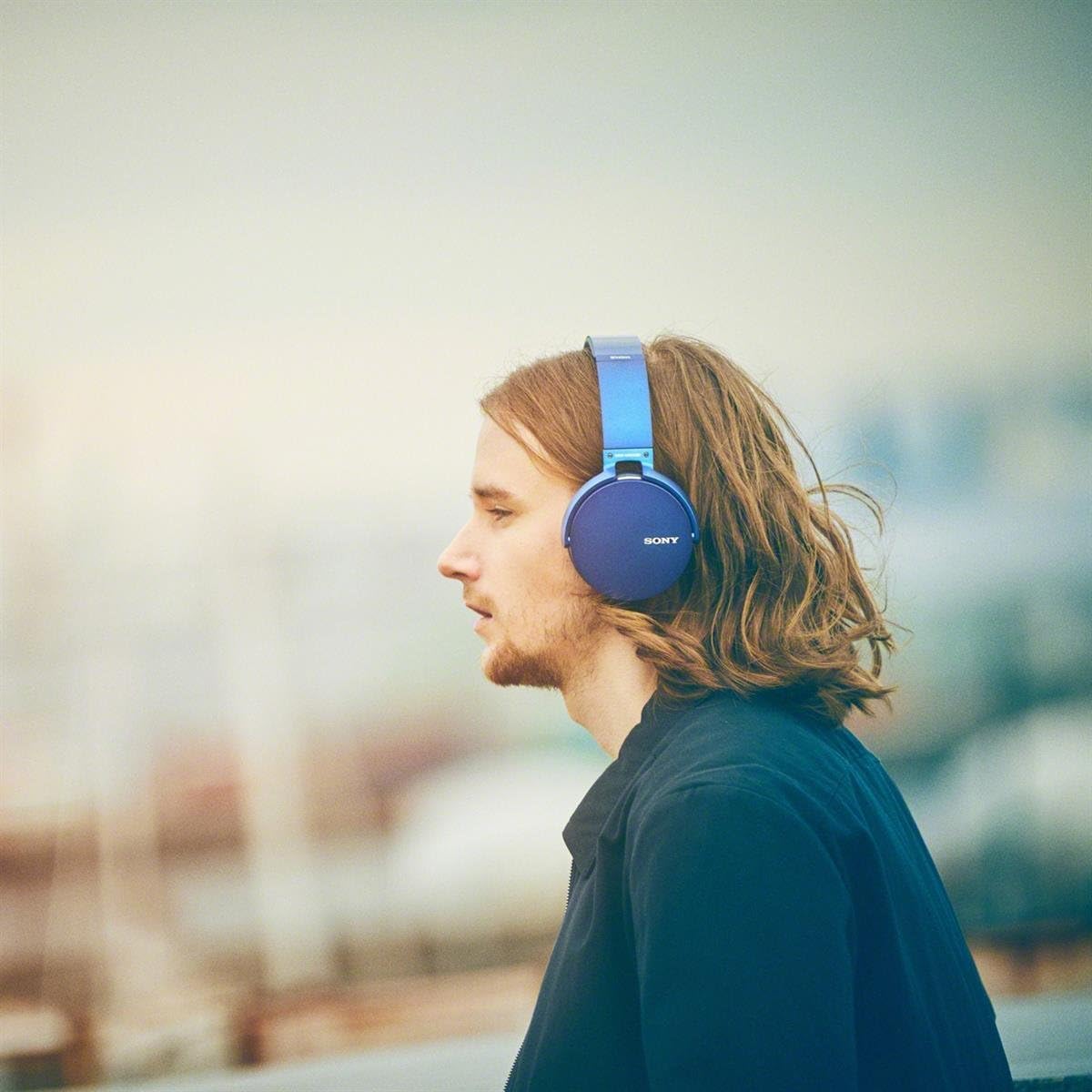 Sony MDRXB950BT/L Extra Bass Bluetooth Headphones, Blue