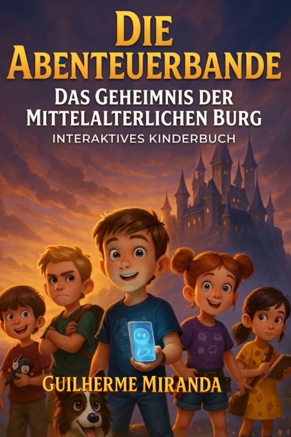 Interaktives Kinderbuch: Die Abenteuerbande: Das Geheimnis der mittelalterlichen Burg (Die Abenteuerbande Zeitreisende)