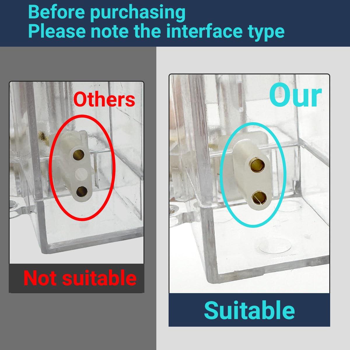 2 Pack Hexagon Garage Light Connectors 90 T-Connector 2 Pin 3 Way LED Garage Light Copper Pin DIY — view 2