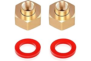 2 Pieces Hex Swivel 1/4 Inch NPT to 3/4 Inch GHT Garden...