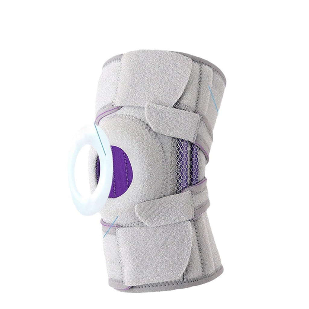Sports Knee Pads with Straps Fitness Silicone Anti Slip and Anti-Collision Spring Support
